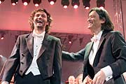 Jonas Kaufmann (li.) und Kent Nagano  (Foto: Martin Schmitz)